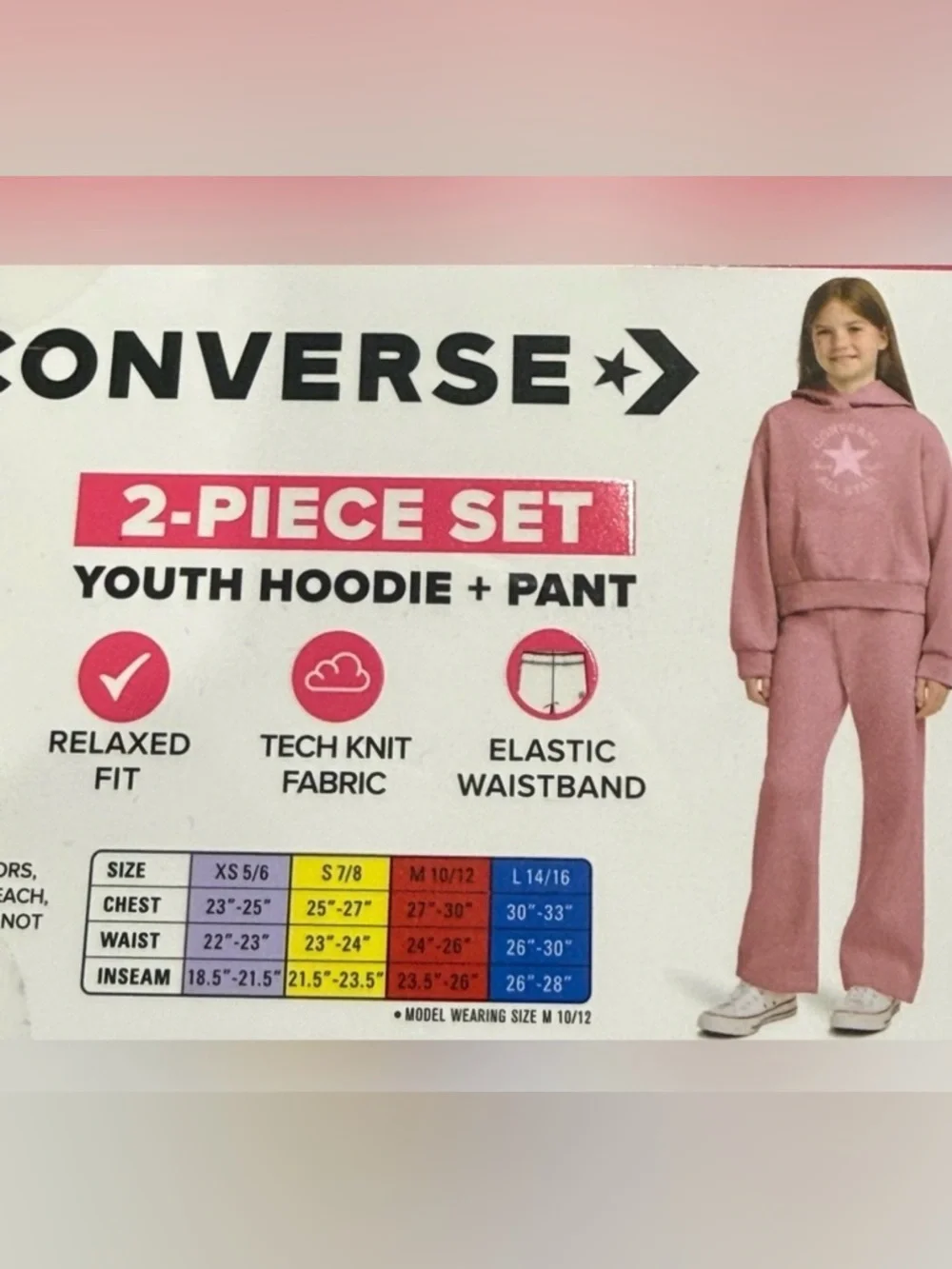 Converse Chuck Taylor All Star Hoodie & Pant Set Youth Size M 10/12